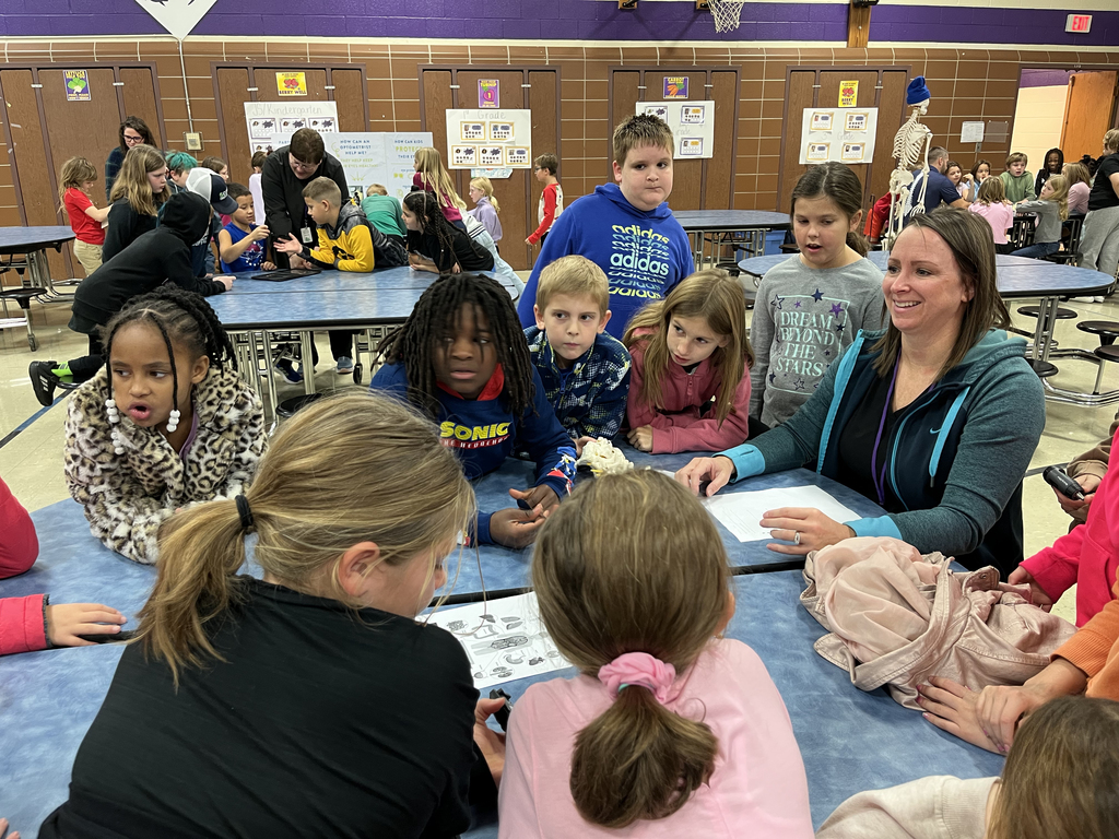 Students learning about the human body from Nurse Danika Walrod