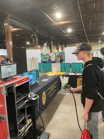 CDHS students exploring careers at the Trade Expo