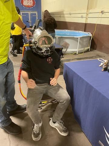 CDHS students exploring careers at the Trade Expo