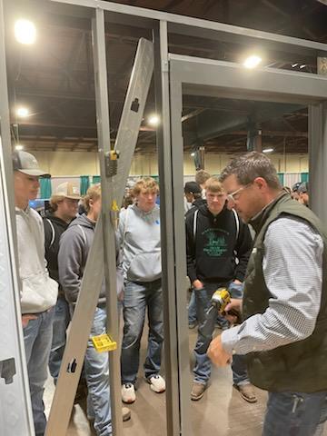 CDHS students exploring careers at the Trade Expo