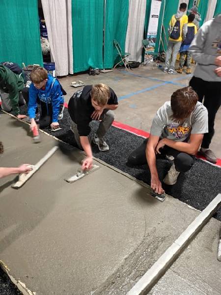 CDHS students exploring careers at the Trade Expo