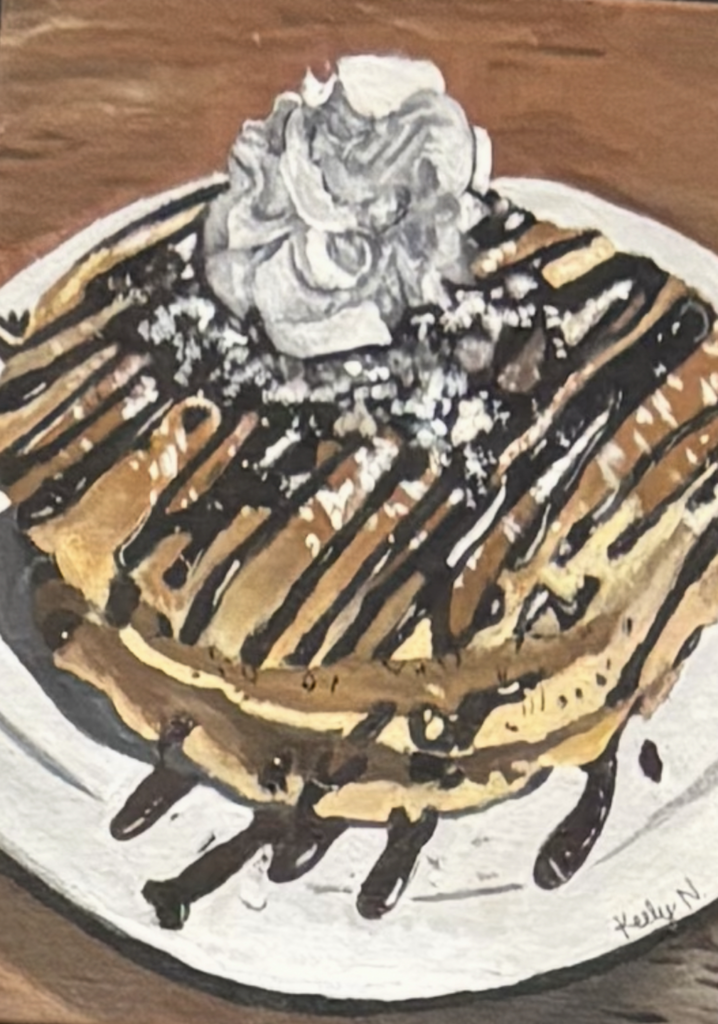 Keely Neilson 3rd place artwork of pancakes