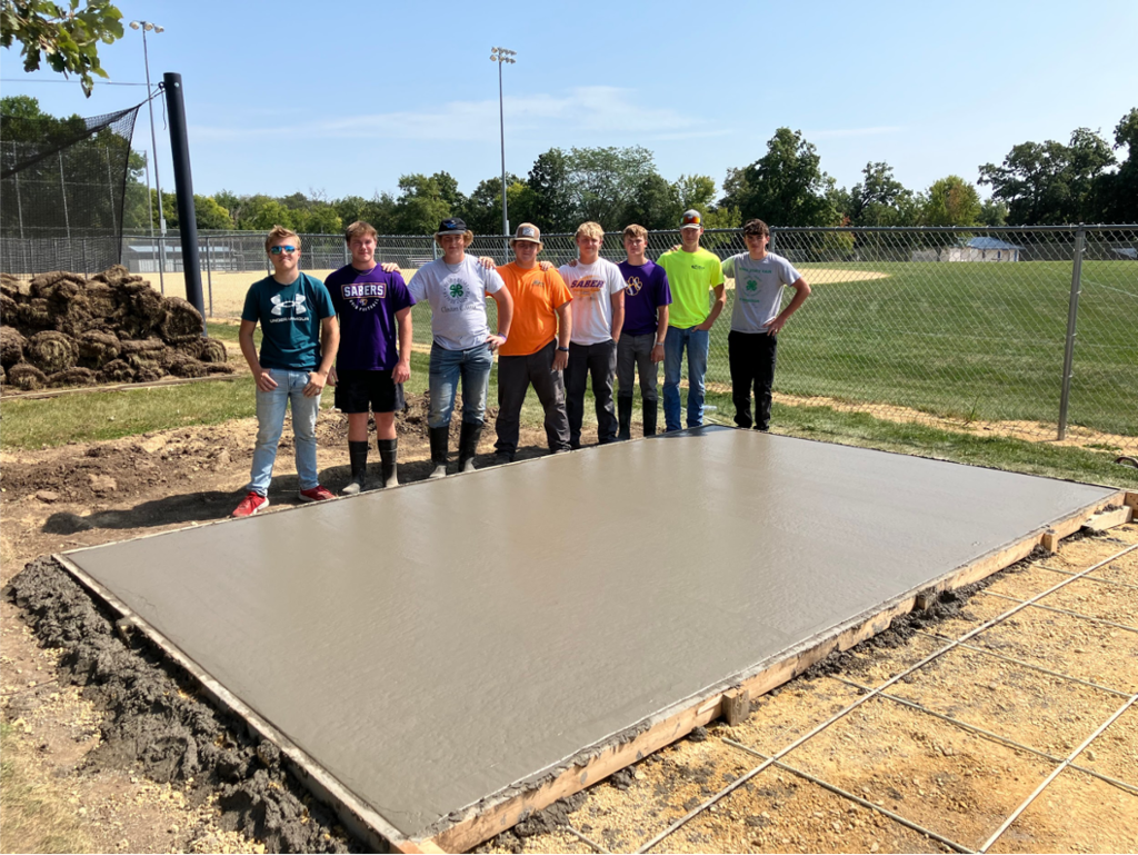 Building trades students