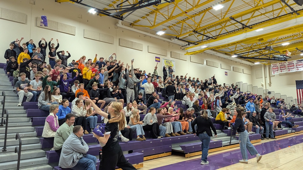 T-shirt toss during the CDHS Winter Assembly