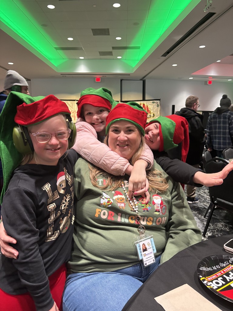 Sabers having fun at Happy Joe's Holiday Party