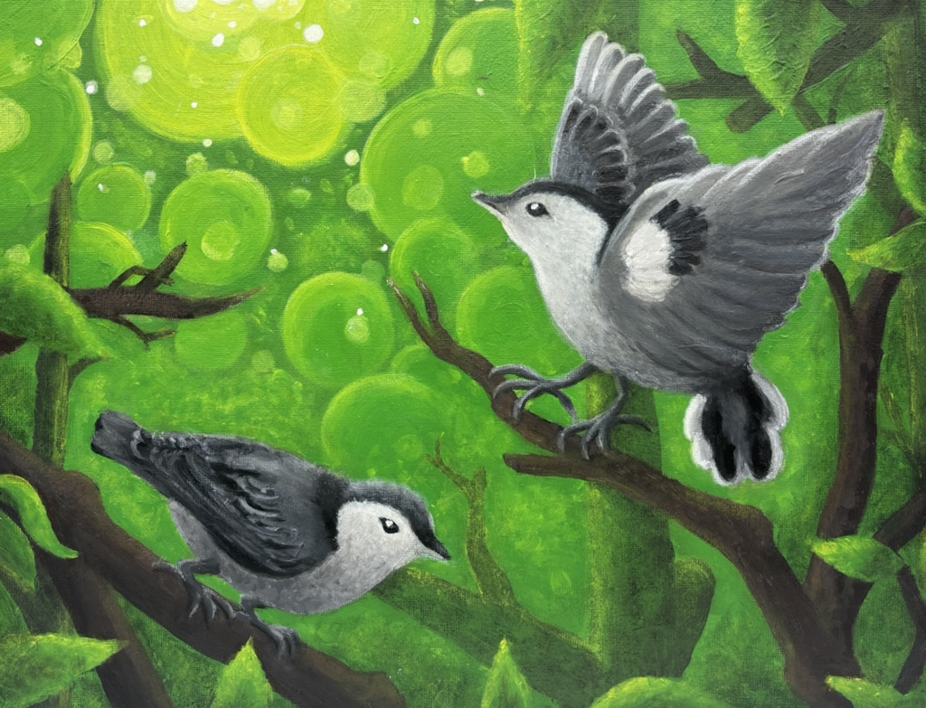 Isabella Houston — Nosey Nuthatches (Painting)