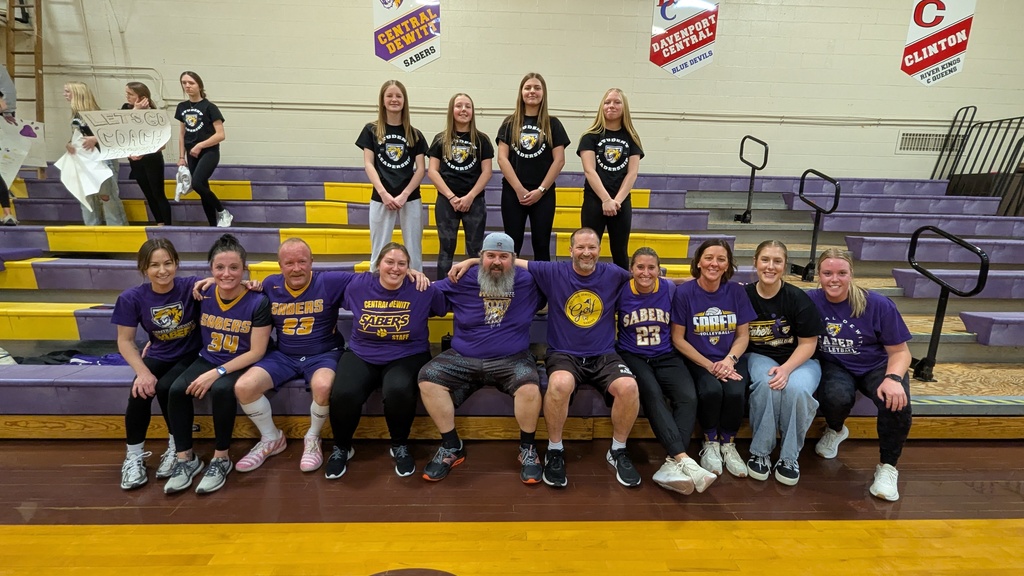 Staff team after the win