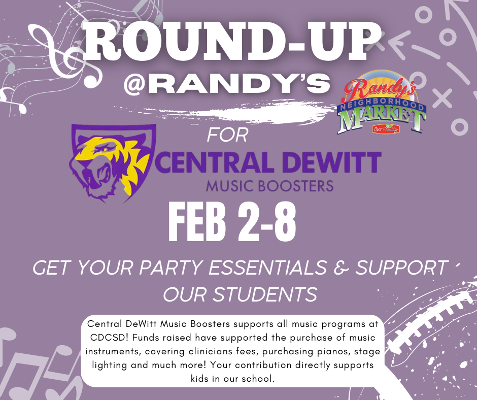 Music Boosters Round Up flyer