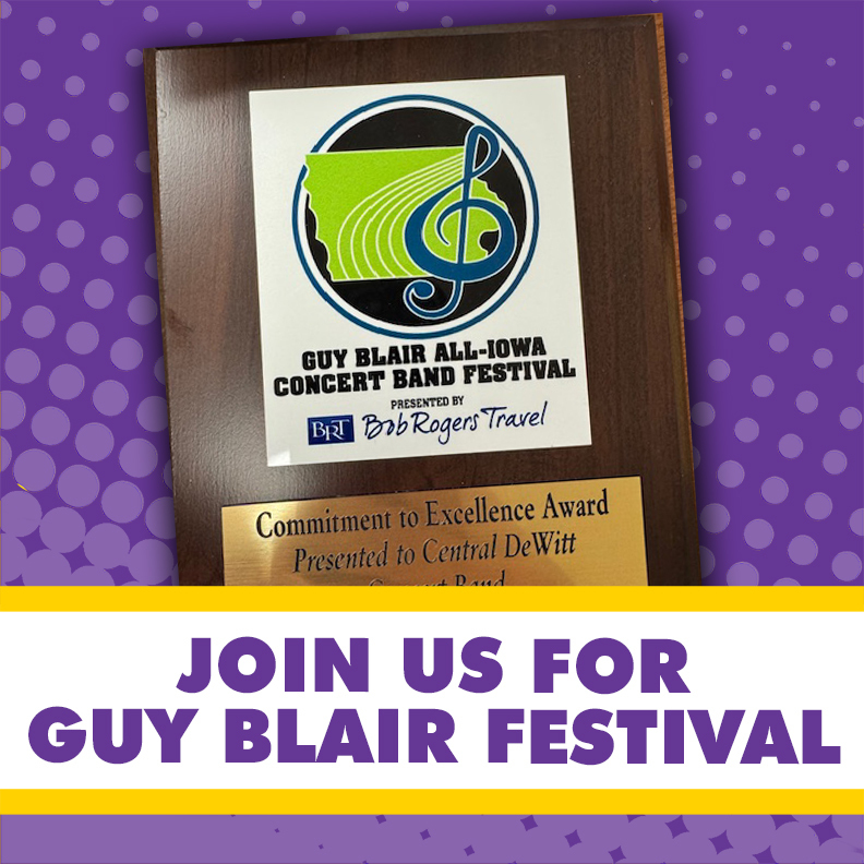 Guy Blair All-Iowa Concert Band Festival Commitment to Excellence Award