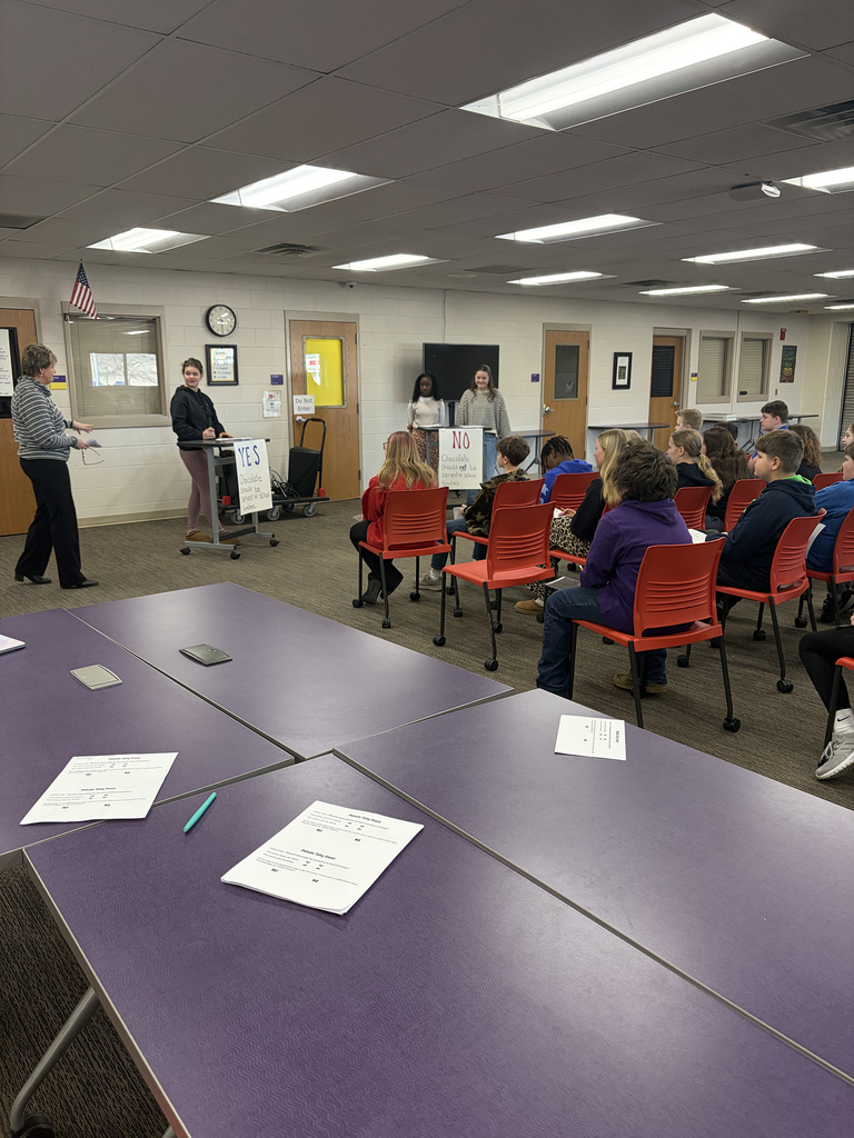 6th grade debate on “Should chocolate be included in school lunches?”