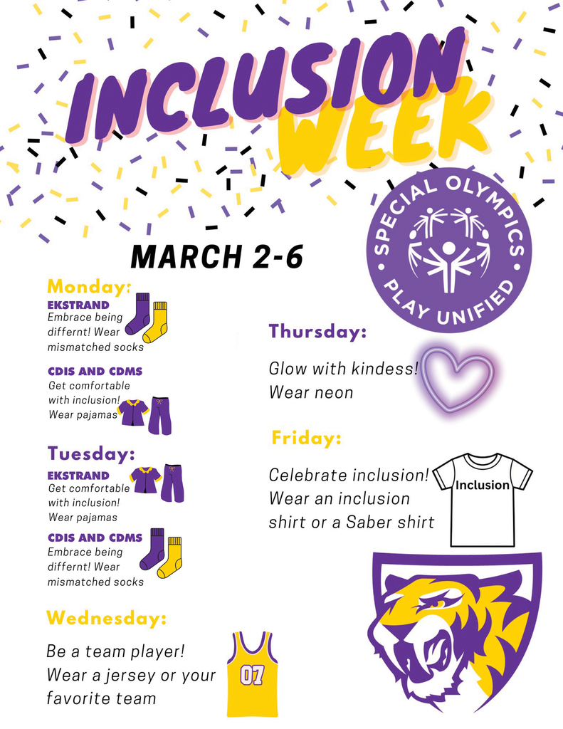Inclusion Week Dress Up Days