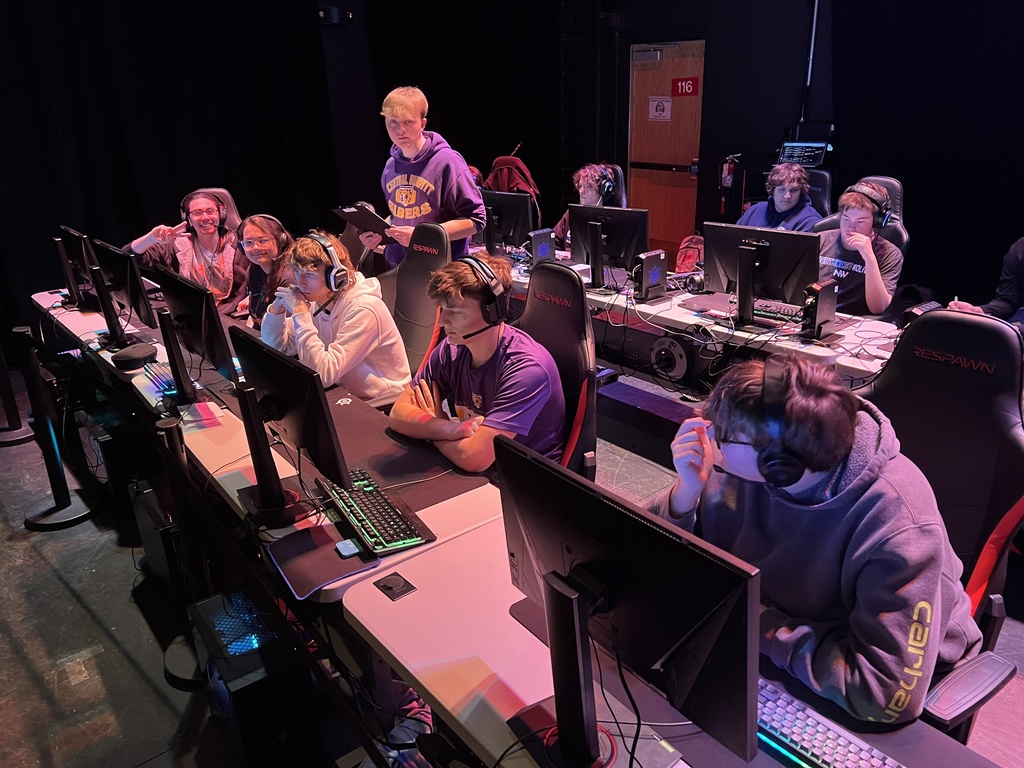 Overwatch Esports team competing at the state tournament