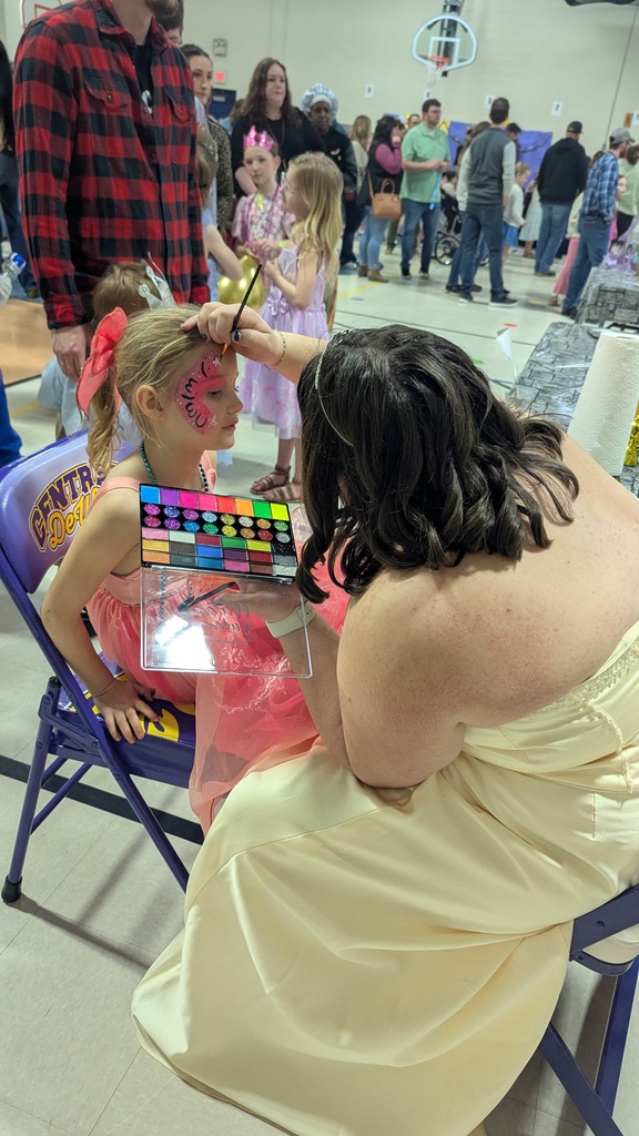 Face painting at the Royal Ball