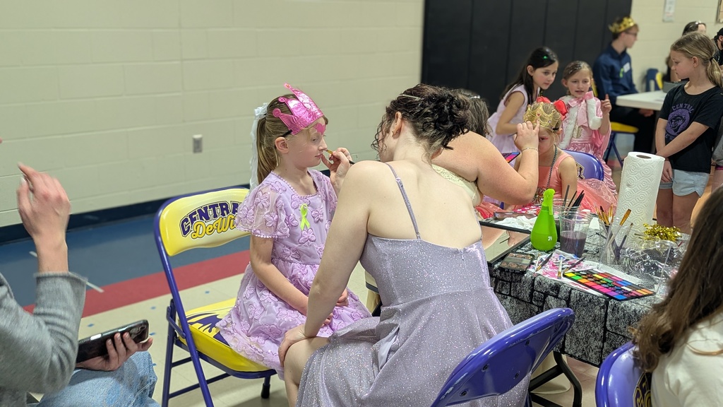 Face painting at the Royal Ball
