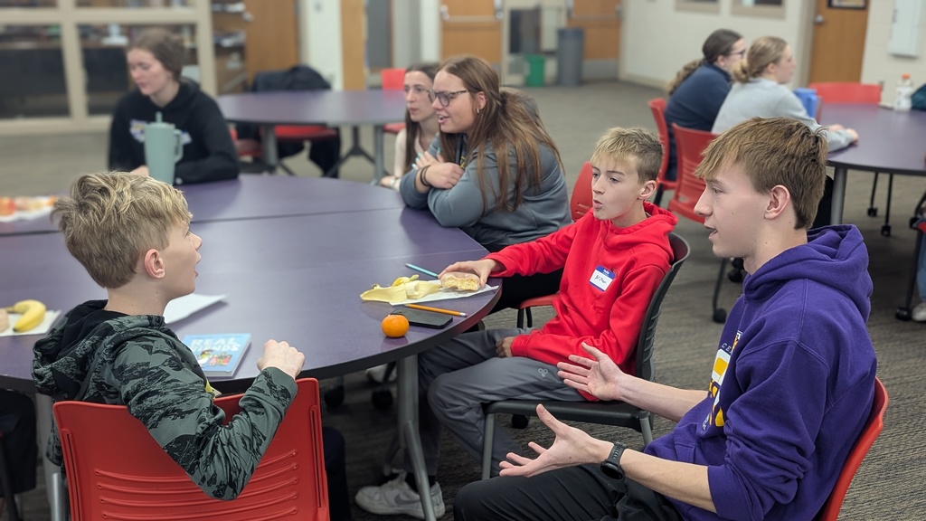 Pen pals talking about the LeUyen Pham illustrated book they read