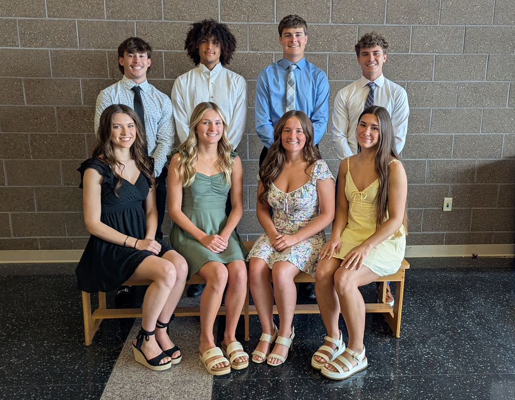 2026 CDHS Prom Court: Emily Sutton, Kinley Birt, Kerrigan Jefford, Zoey Fuglsang, Brady Meadows, Alexander Brown, Noah Ericksen, and Max Froeschle