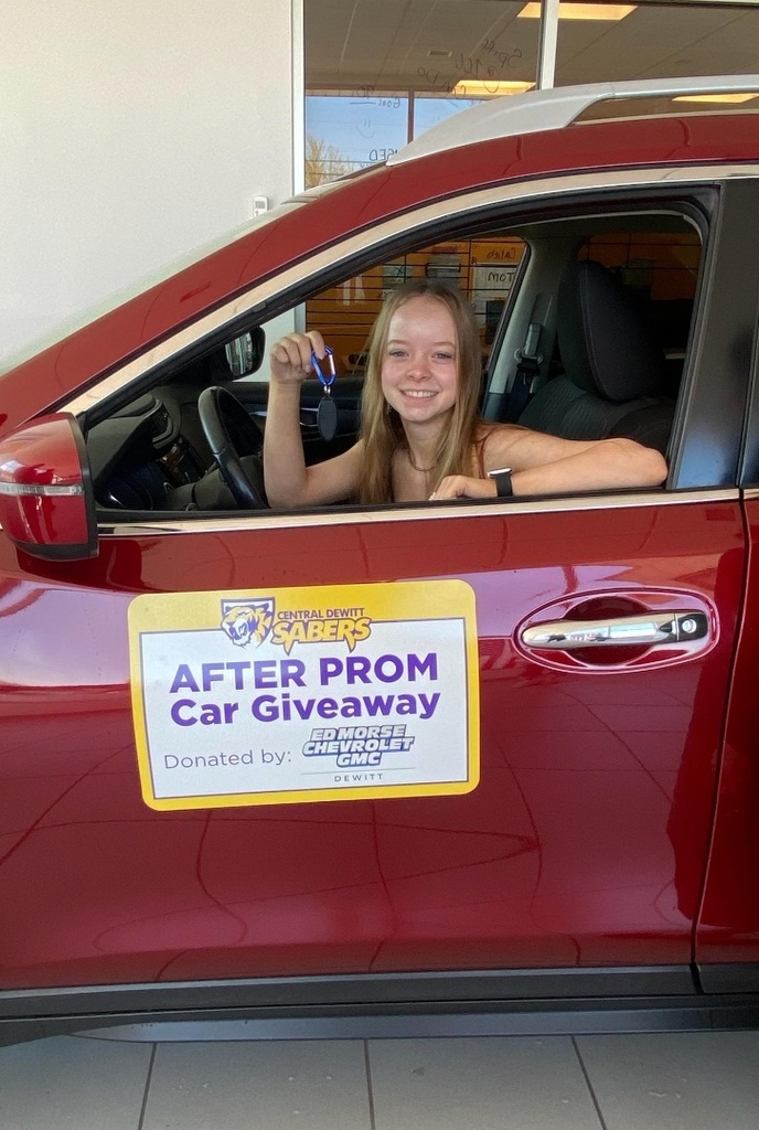 Jaida Houston in her 2019 Nissan Rogue she won at After Prom