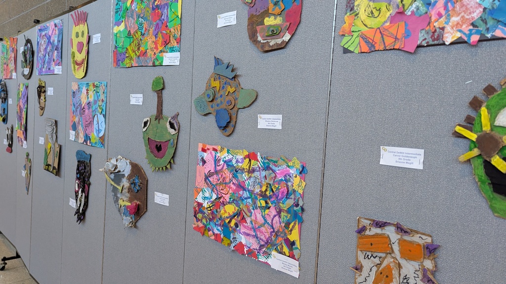 Artwork on display at concert