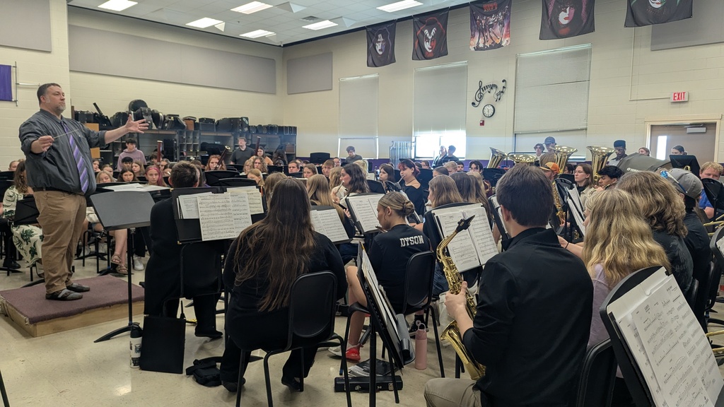 CDHS band playing with the Wartburg College Wind Ensemble