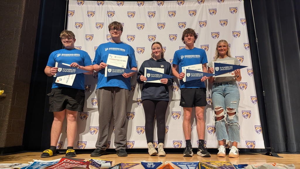 Seniors who are attending St. Ambrose University
