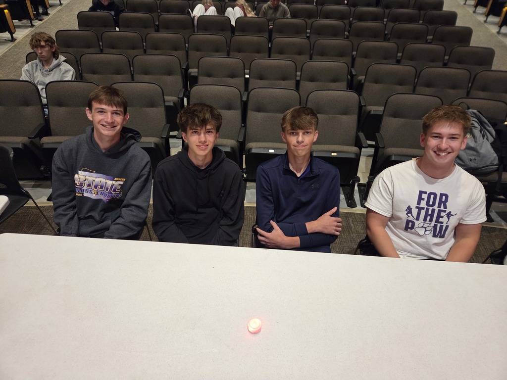 JUNIOR TEAM Kyle Olson, Luke Hill, Tysen Steffens, Jacob VanderMerwe