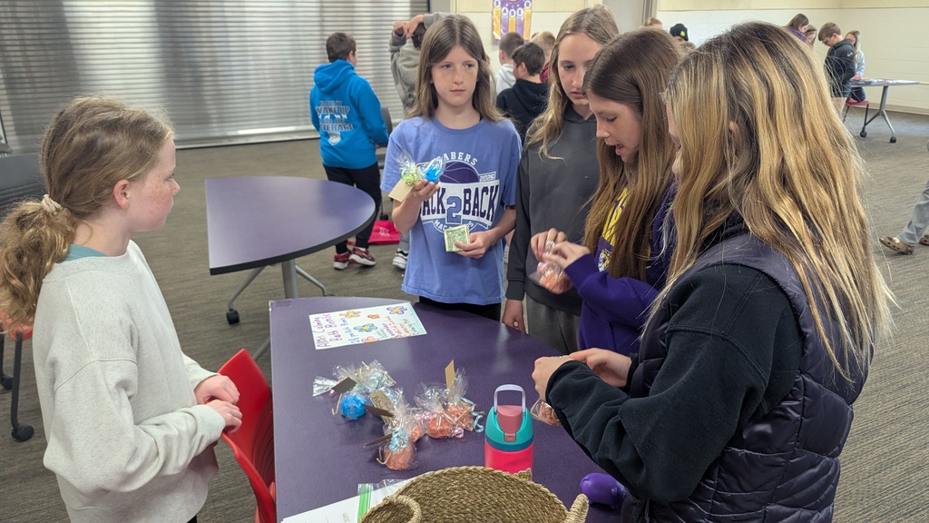 Students selling items at the Opportunity for Entrepreneurs Market