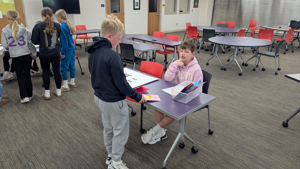 Students selling Mother's Day and Father's Day cards
