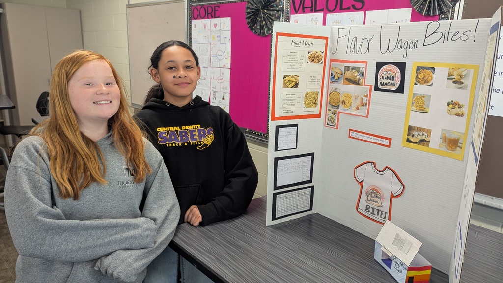 Students presenting their food truck concepts