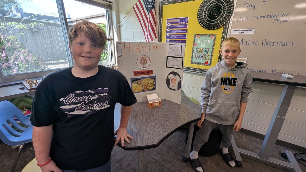 Students presenting their food truck concepts
