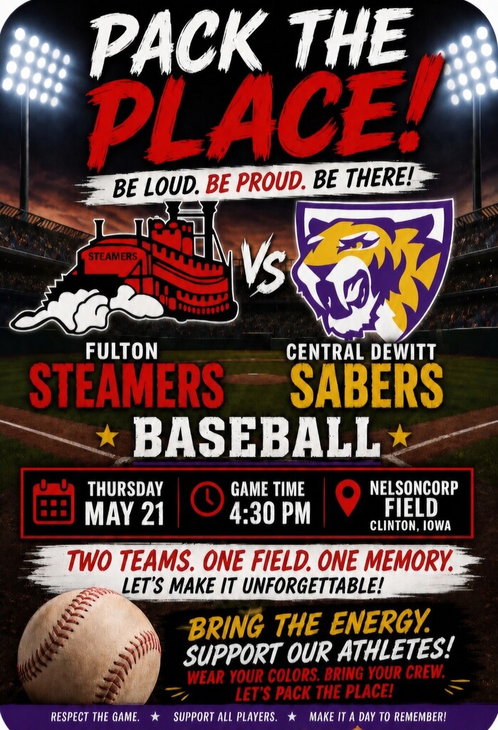 Fulton Steamers vs Central DeWitt Sabers poster