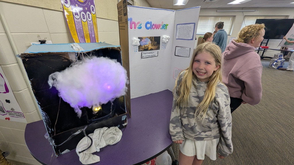 4th graders presenting their inventions at the Invention Convention