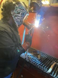 Students competing at the EICC Weld Competition