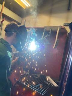 Students competing at the EICC Weld Competition