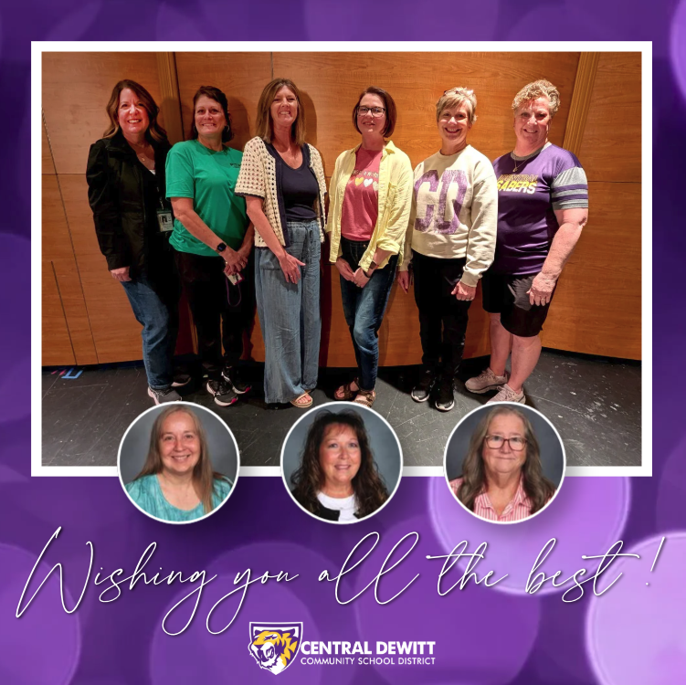 • Vicki Brainerd, Ekstrand Library Associate — 15 years of service • Susan Canaday Bormann, Secondary Instructional Facilitator — 25 years of service • Tonia Dirksen, 1st Grade Teacher — 30 years of service • Amy Haack, Preschool Teacher — 26 years of service • Bobbie Hemesath, Ekstrand Cook — 10 years of service • Roxy Kueter, CDHS Cook/Cashier — 15 years of service • Penny Loomis-Roberts, Ekstrand Reading Teacher — 25 years of service • Kim Lueders, CDIS Associate — 4 years of service • Leann Walker, CDHS Associate — 29 years of service