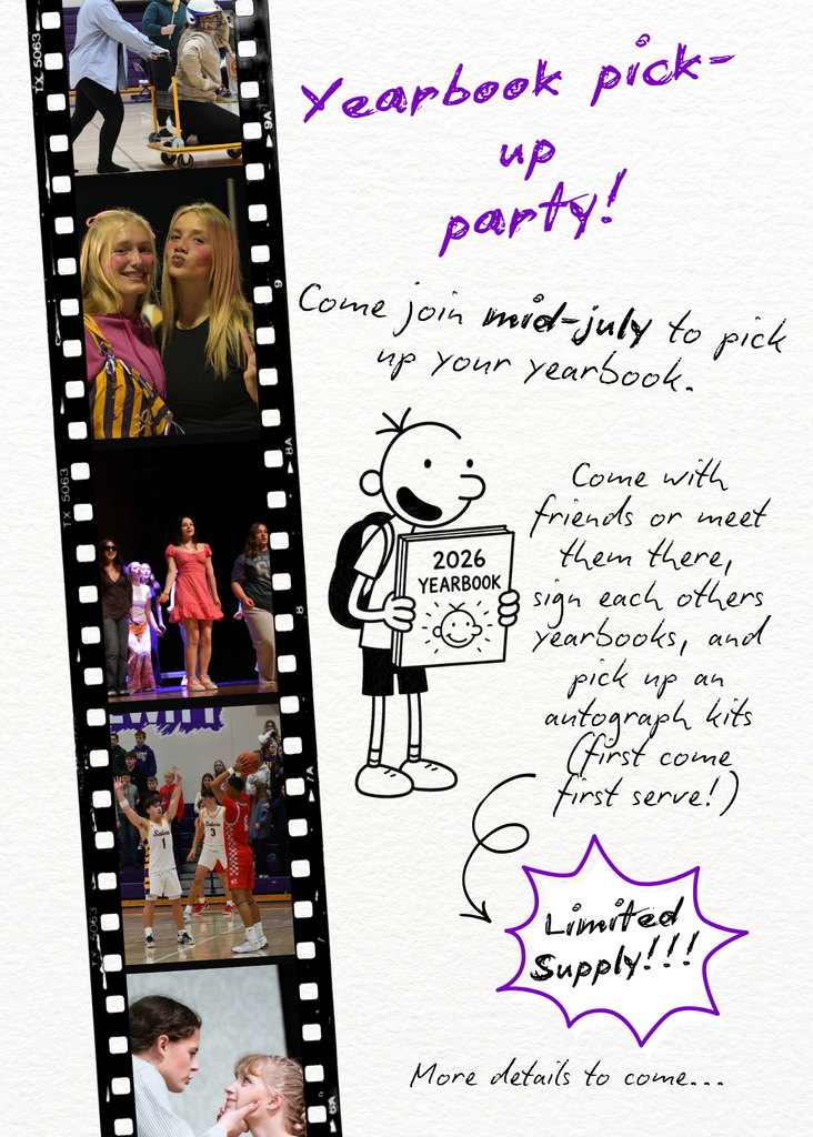 Yearbook pick up flyer