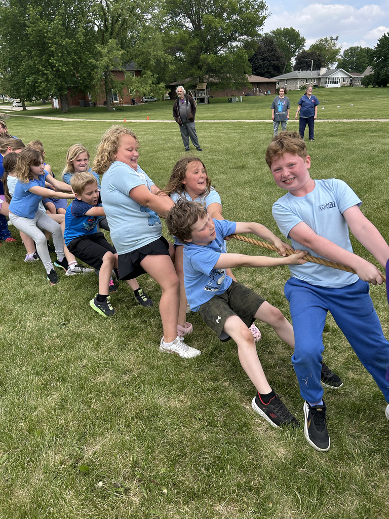 Students playing tug-o-war