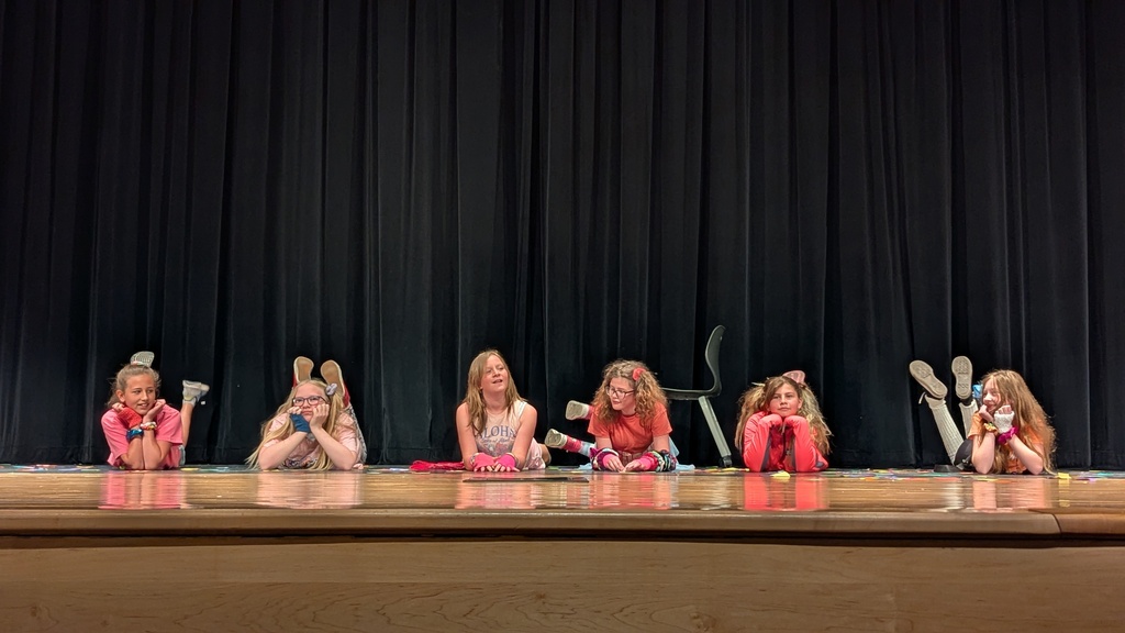 Students performing dance to "Girls Just Wanna Have Fun"