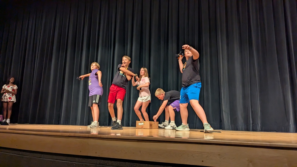6th graders doing a t-shirt toss