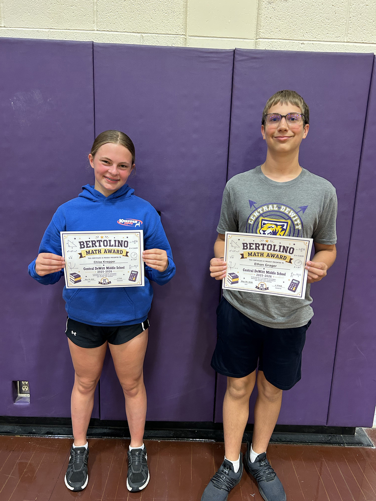 Bertolino Math Award: Chloe Knepper, Ethan Grager