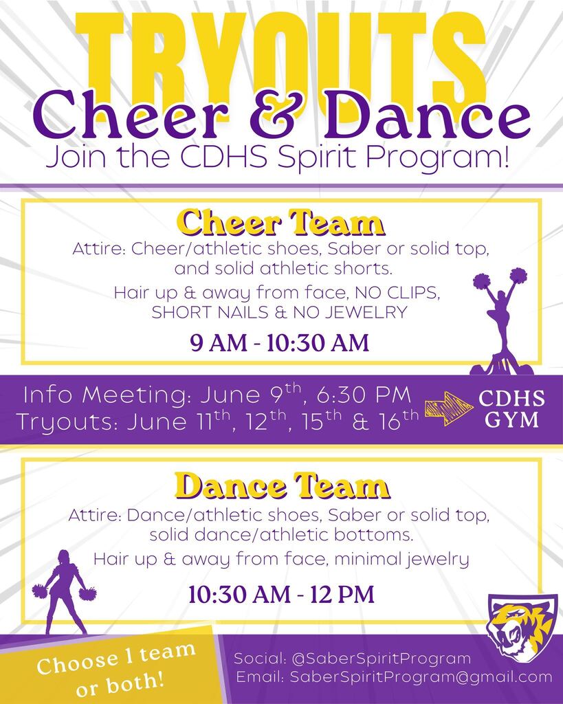 Central DeWitt Cheer and Dance Team tryout information