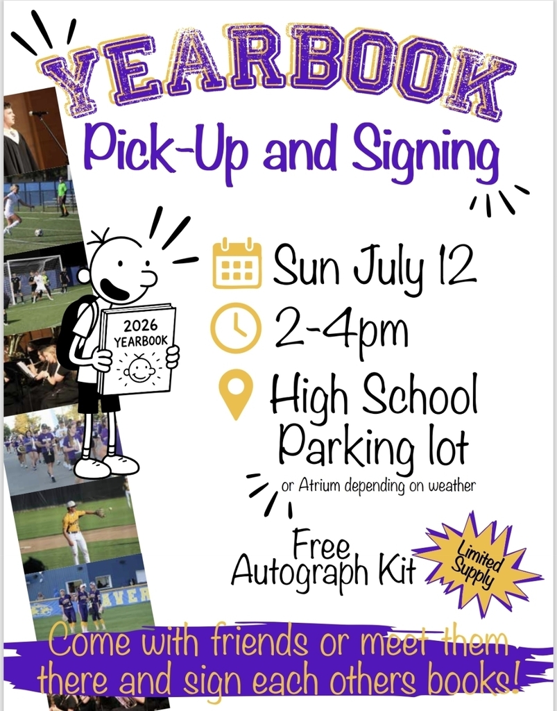 Yearbook pick up flyer