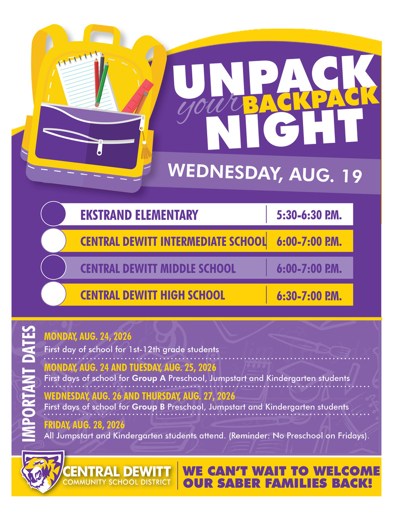 Unpack Your Backpack Flyer
