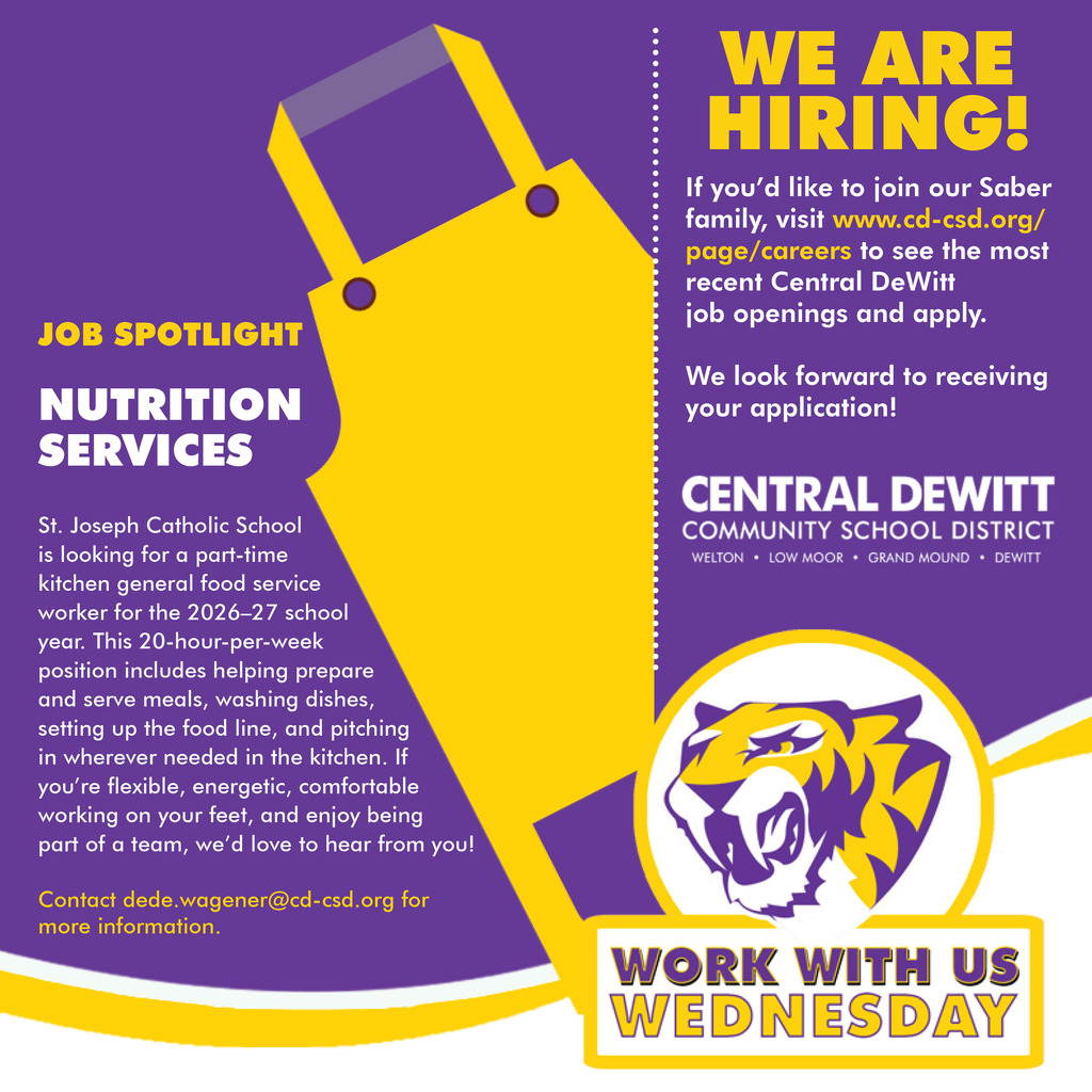 Nutrition Services Job posting 
