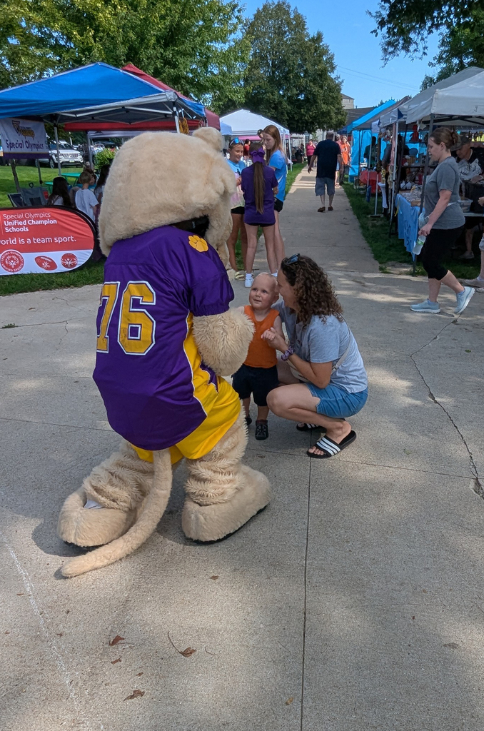 Slash and a future Saber at the DeWitt Farmer's Market