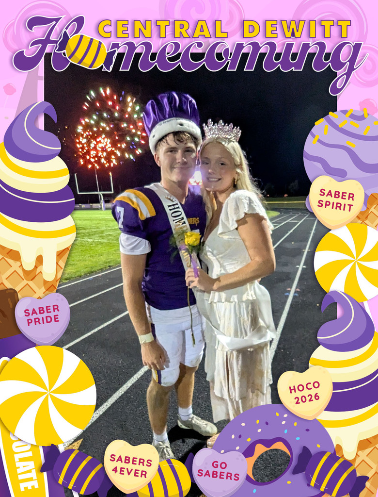 Homecoming King Jacob Meier and Queen Briah Reuss