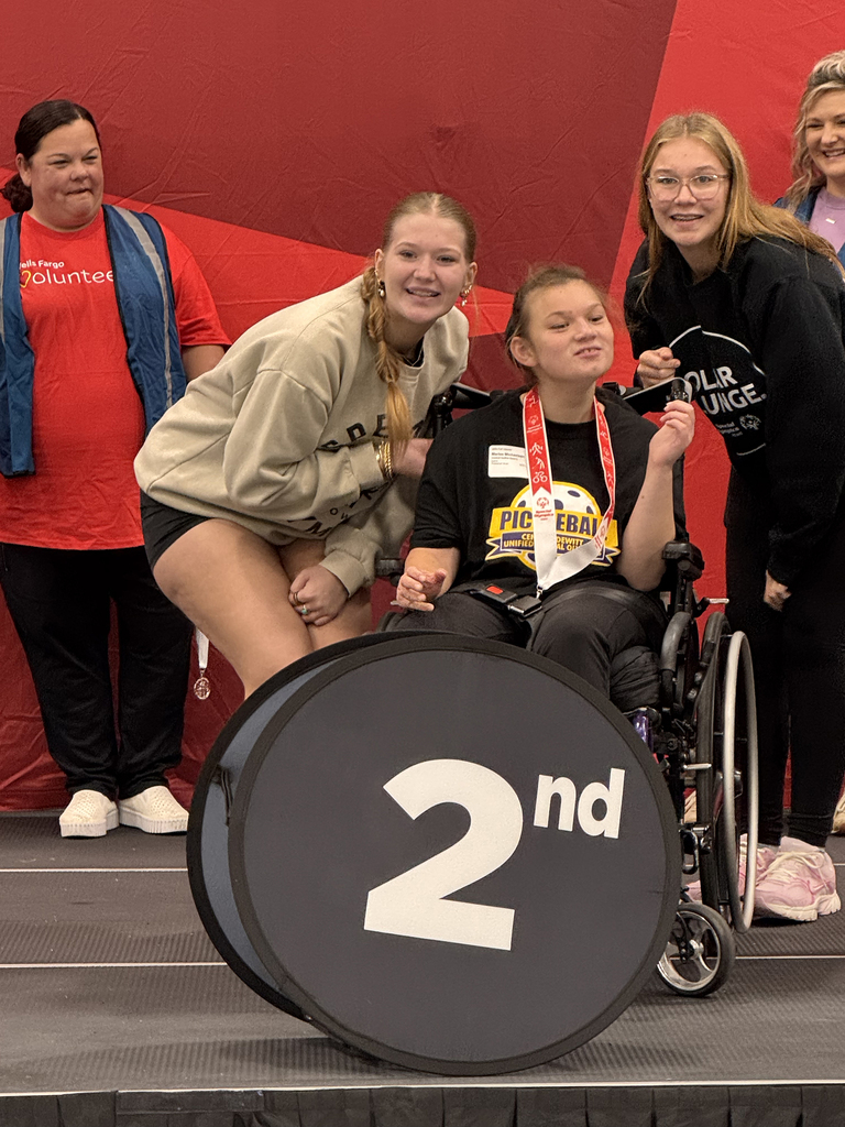 Unified Special Olympic athletes and partners at Pickleball tournament