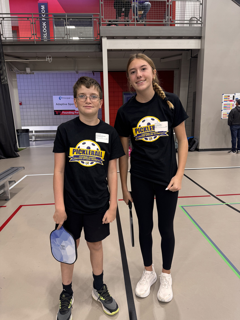 Unified Special Olympic athletes and partners at Pickleball tournament