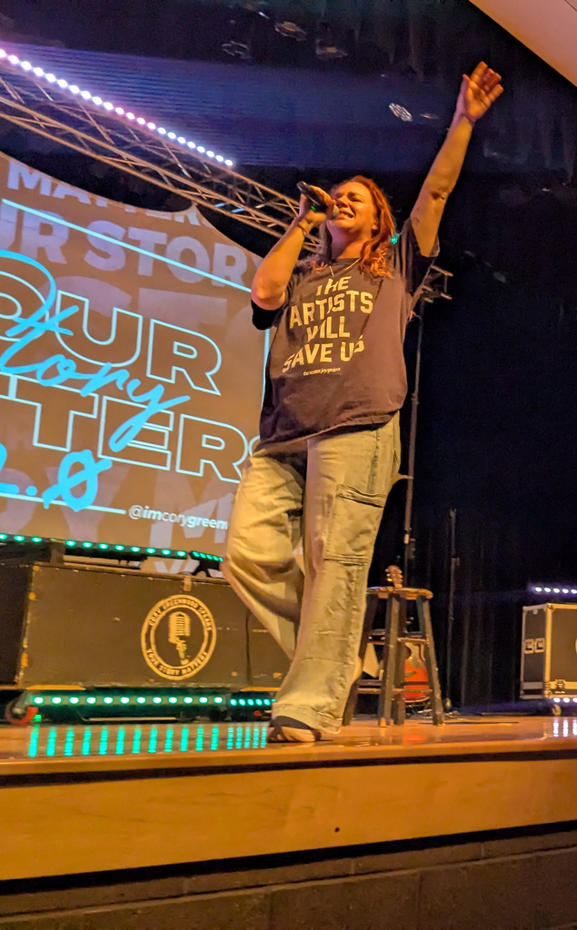 American Idol Top 20 artist Hannah Nicolaisen opened and closed the assembly with incredible performances that had everyone on their feet!