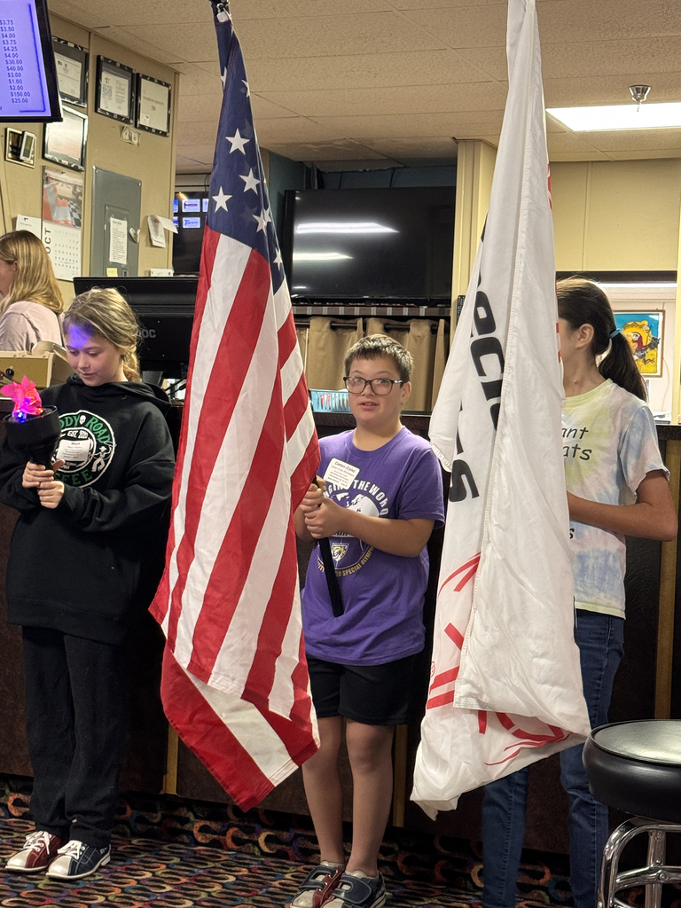 Cole holding the American flag