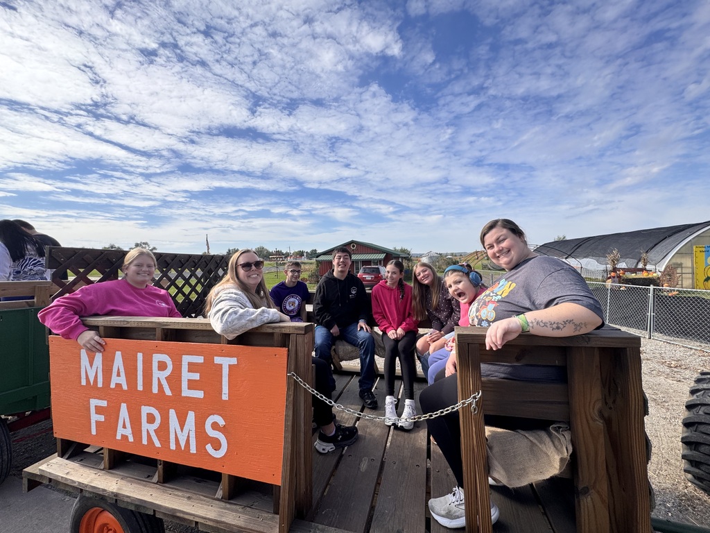 Central DeWItt Special Olympic athletes and buddies at Mairet Farms